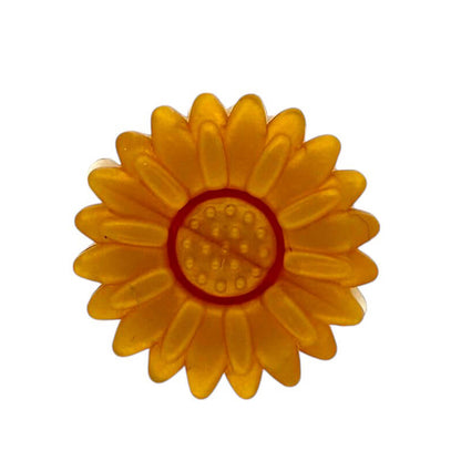 Silicone Focal Beads Daisy Sunflower Rounded Center 20pcs 8