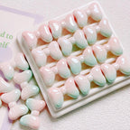 UV Finish Gradient Bow Acrylic Beads 25mm Colorful Glossy 10pcs 2