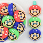  Super Mario Face Silicone Focal Beads 20Pcs