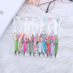 Beadable Pen with Heart Confetti and Rhinestone 6