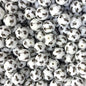 15mm Silicone Beads Bees Print Orange Yellow White 50pcs 3