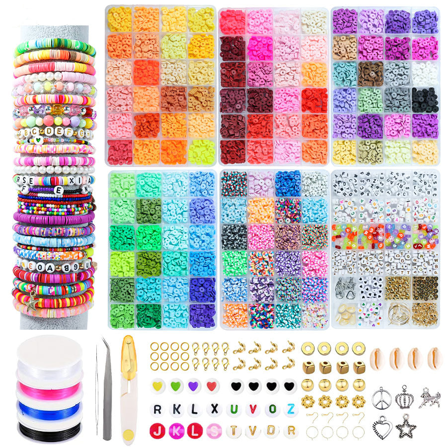 Heishi Clay Beads 6mm Polymer Colorful Matte Doughnut 1 Strand 2