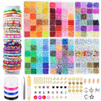 Heishi Clay Beads 6mm Polymer Colorful Matte Doughnut 1 Strand 2