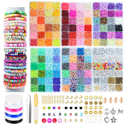 Heishi Clay Beads 6mm Polymer Colorful Matte Doughnut 1 Strand 2
