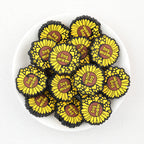 Mother Day Dog Claw Sunflower Silicone Focal Beads 20Pcs  2