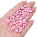 Colorful Heart Acrylic Beads 8x7mm Pastel Mixed 60pcs 6