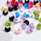 Solid Color Snap-fit Half Sphere Acrylic Beads 12mm Glossy 100pcs 4