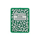 Silicone Focal Beads Composition Book Green Marbled Pattern 20pcs