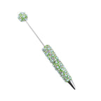 Beadable Pen with Pearl and Rhinestone Decoration Plastic 16.5g 153x17.5mm 5