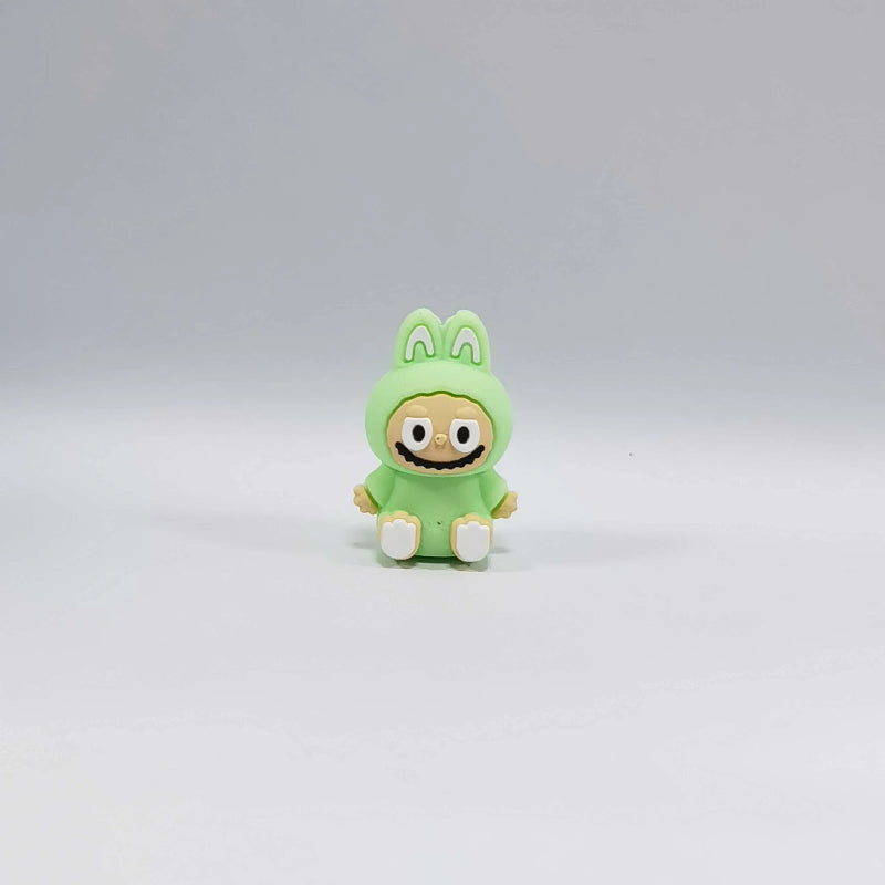 Silicone 3D Focal Beads Bunny Character Sitting Pose 20pcs 3