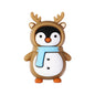 3D Winter Animal Silicone Focal Beads 20 Pcs with Reindeer Snowman Penguin 13