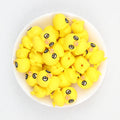  3D Cute Big Eye Duck Silicone Focal Beads 20Pcs 3