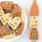 3D Bookshelf Silicone Focal Beads 20Pcs 