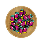 Silicone Focal Beads I Love You Heart Colorful Text Design 20pcs 2