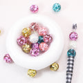 Shimmer Filled Round Acrylic Beads 16mm Colorful Mixed 50pcs 2