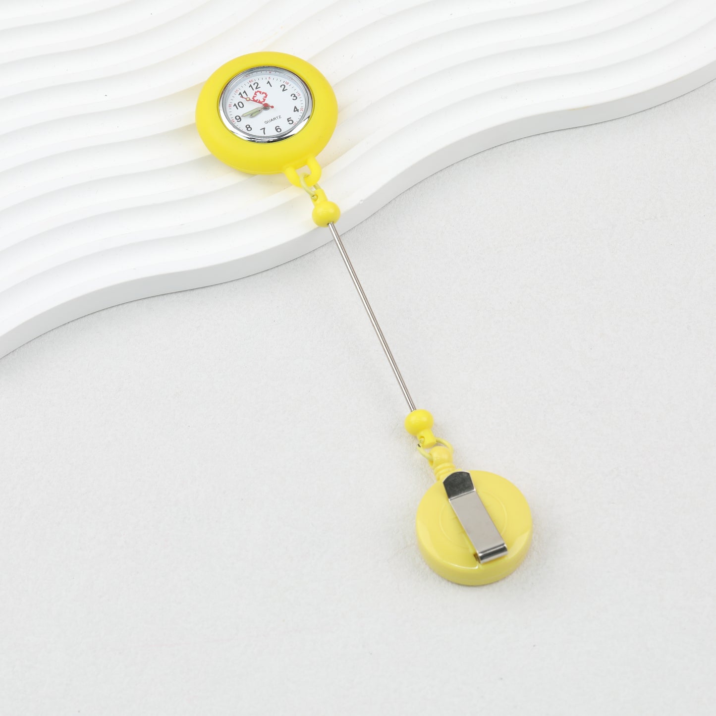 Beadable Pocket Watch Glow In The Dark Silicone Case Easy Pull Buckle