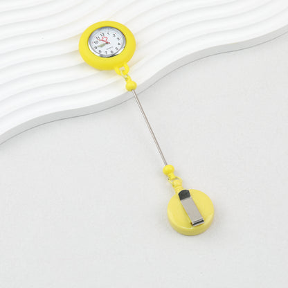 Beadable Pocket Watch Glow In The Dark Silicone Case Easy Pull Buckle