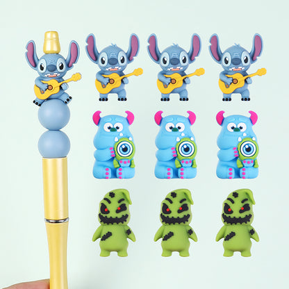 Silicone 3D Focal Beads Disney Burger James-P-Sullivan Holding Toy 20Pcs 9