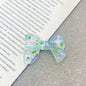 Hand Painted Bow Acrylic Beads 25-33mm Colorful Polka Dot 10pcs 3