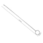 Sewing Loop Turner Metal Threading Tool Polished Silver 10pcs 3