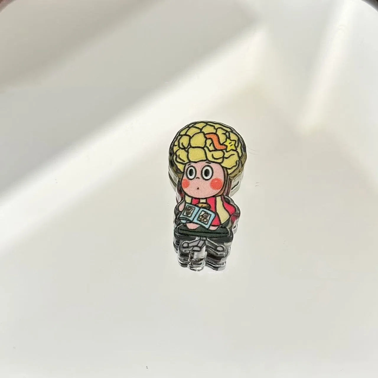 Double-Sided Embedded Pop Mart Twinkle Twinkle Enamel Acrylic Beads 5pcs 4