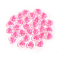 Dot Heart Acrylic Beads 12mm Colorful Centers 5pcs 9