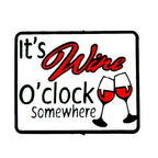 Silicone Focal Beads Wine It's Wine Oclock Somewhere Clinking Glasses 20pcs