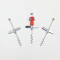 Beadable Wine Bottle Opener Aluminum Alloy Silver Tone