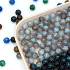 Mystic Galaxy Round Resin Beads 8mm and 10mm with Hole 100pcs