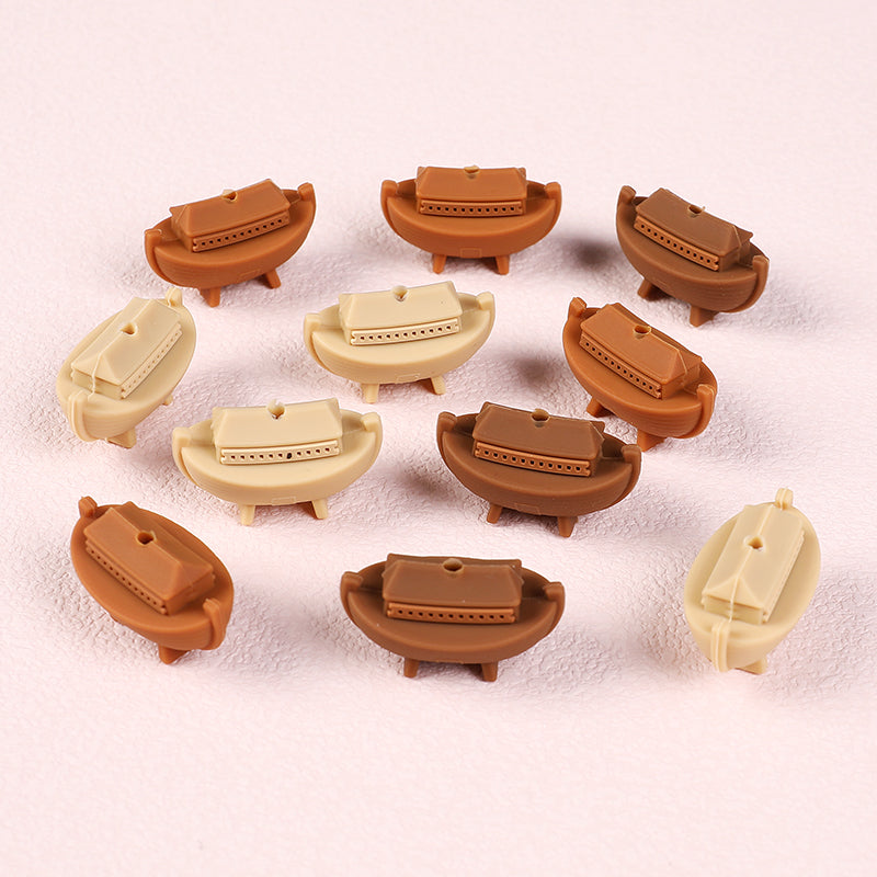 Silicone 3D Focal Beads Jesus Noah Ark Raised Ark Shape 2