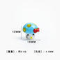 Cartoon Mushroom Shaped Glass Beads 12x16mm 5pcs 10