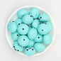 Colorful 18mm 3D Silicone Focal Beads Solid Colored Cute Smiling Buns 20pcs 9
