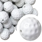 Golf Ball Texture Bubblegum Acrylic Beads 20mm 20pcs