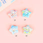 Star Shaped Acrylic Beads 25mm Spring Oil Painting Maltese Pattern 10pcs 7
