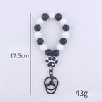Silicone Dog Claw Bead Wristlet Keychain Pet Lover Charm 5