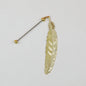 Beadable Feather Bookmarks Metal Colorful Detailed 13g - Electroplated gold