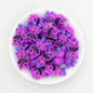 Colorful 3D Animal Monster Silicone Focal Beads 20pcs - Purple
