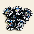 Silicone Focal Beads English Fortune Cards Choose Your Fate 20pcs