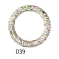 65mm Printed Silicone Beads Round Rings Floral Animal Spots Prints 45