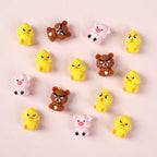 Silicone 3D Focal Beads Angry Animal Front Facing Expression 6