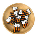 Silicone Focal Beads Ghost Nurse Holding Bandage with BOO BOO CREW Text 20pcs 2