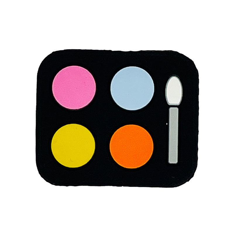 Color Palette Silicone Focal Beads 20pcs