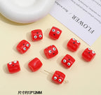 Monster Resin Barrel Beads 13mm Glossy 2pcs 4