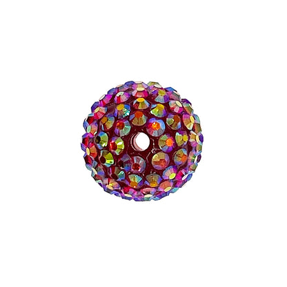 Ball Rhinestone Beads 20mm Multicolor Sparkle 50pcs 7