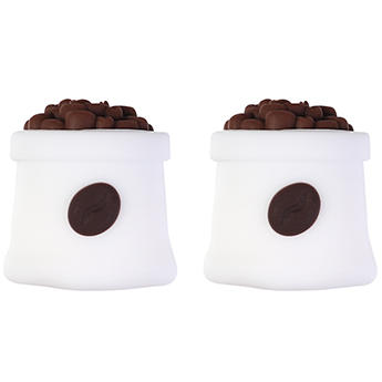Silicone 3D Focal Beads Coffee Cup With Coffee Bean Detail 20pcs 15