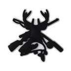 Silicone Focal Beads Hunting Season Black and White Wildlife Silhouettes 20pcs 11