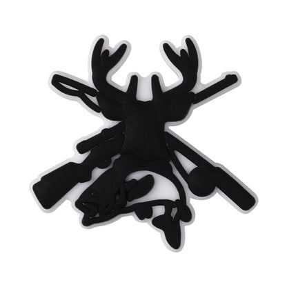 Silicone Focal Beads Hunting Season Black and White Wildlife Silhouettes 20pcs 11