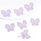 Transparent Frosted Butterfly Acrylic Beads 21x18mm Pastel Colors 20pcs 9