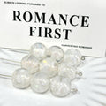 Summer Inspired 16mm Resin Round Beads with Sparkling Sequins 10pcs 6