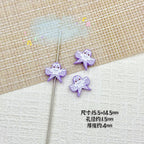 Baking Painted Poker Metal Beads 15mm Colorful Whimsical Design 10pcs 7